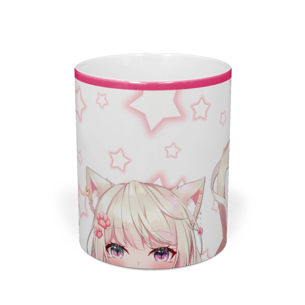 【妖芽音りる】マグカップ（のぞき見）