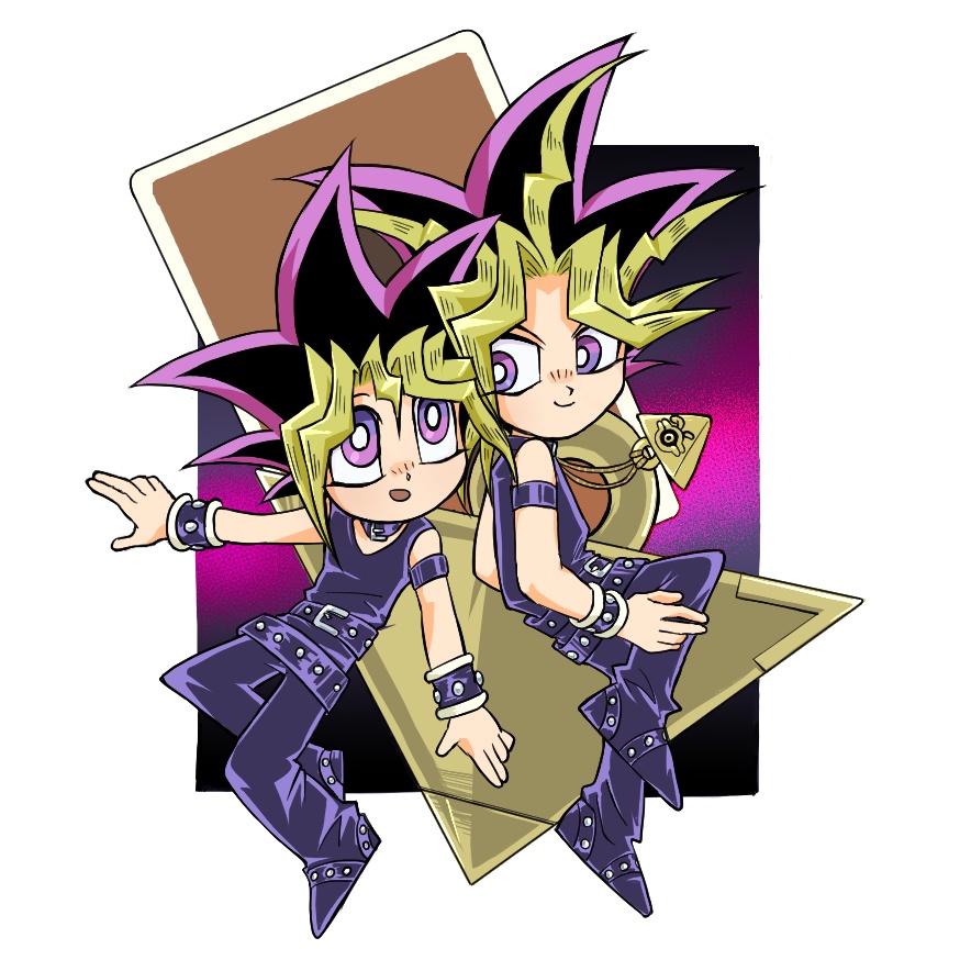 【アテム＆表遊戯】【闇遊戯＆城之内】 遊戯王 アクリルワイヤーチャーム 遊戯王デュエルモンスターズ アクリルワイヤーチャーム