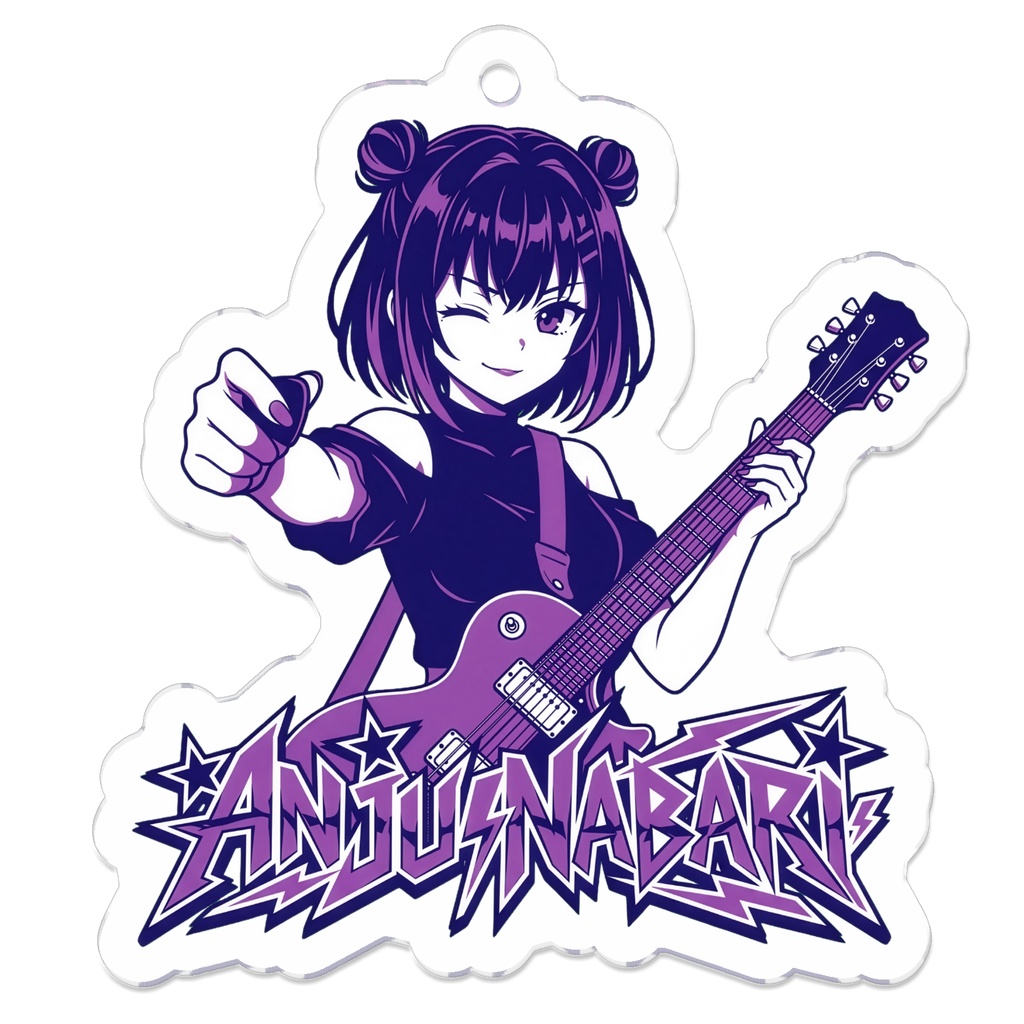 【ライムライト・レモネードジャム】隠杏樹 ROCK アクリルキーホルダー