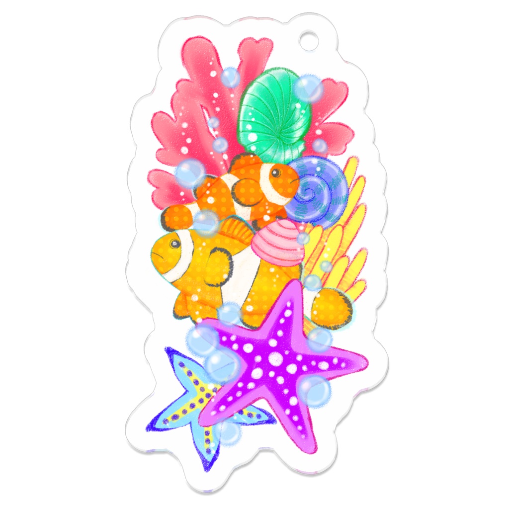 うみのともだち(オレンジ)・アクキー