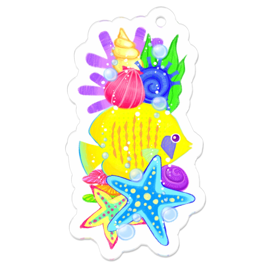 うみのともだち(イエロー)・アクキー