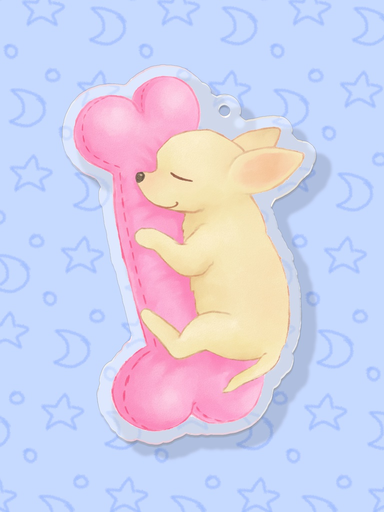 おやすみわんこ(チワワ)・アクキー