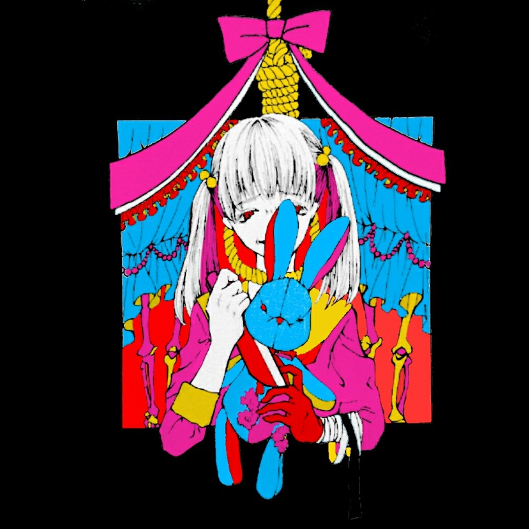 黒い缶バッジ