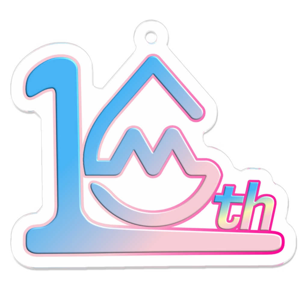 らずてれ！水ロゴ(10周年バージョンー新カラー版)アクリルキーホルダー※2026年度末まで延長限定販売