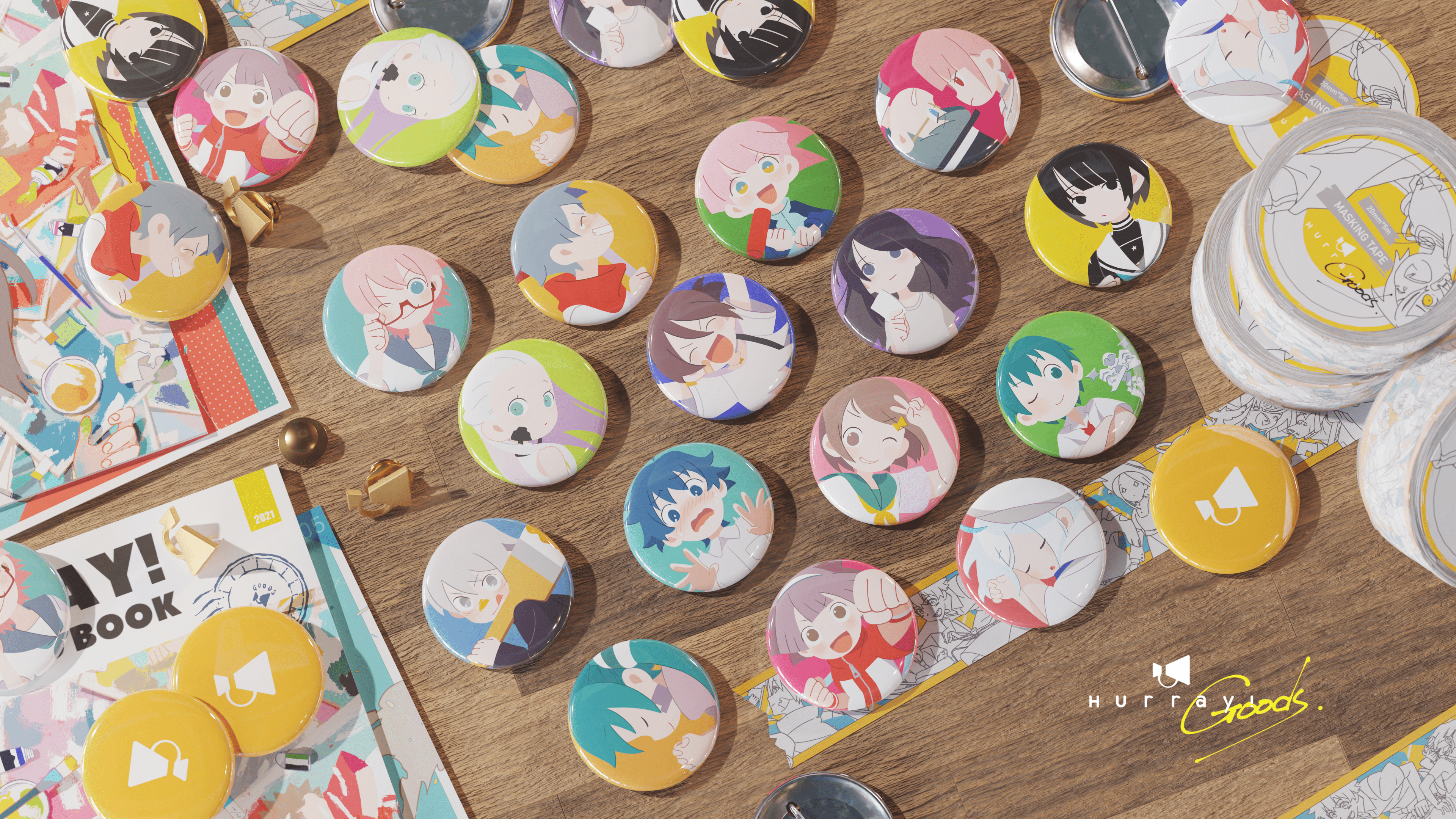 Hurray! 缶バッジ