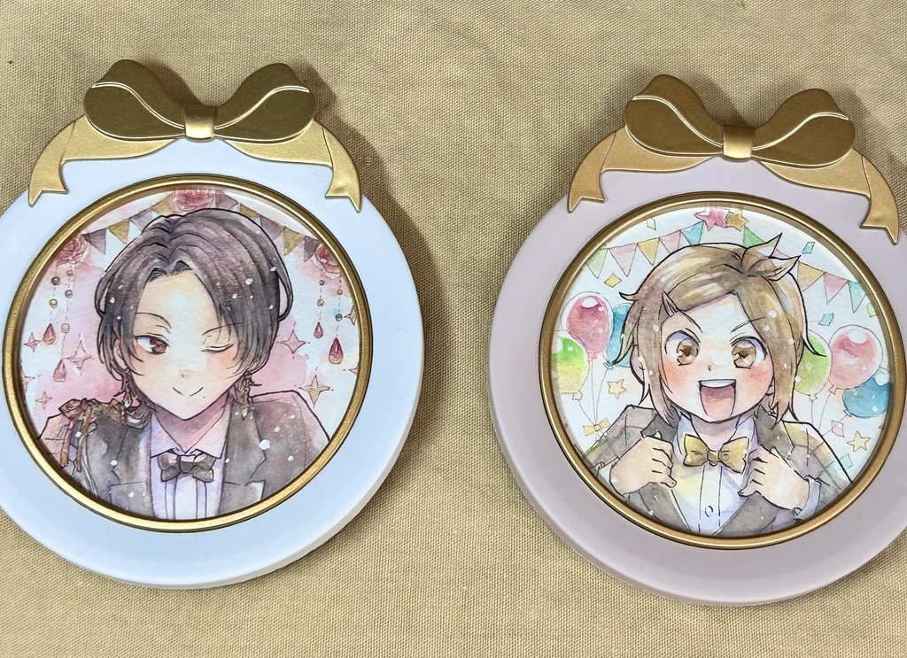 加州・包丁ミニ原画(丸額入り)