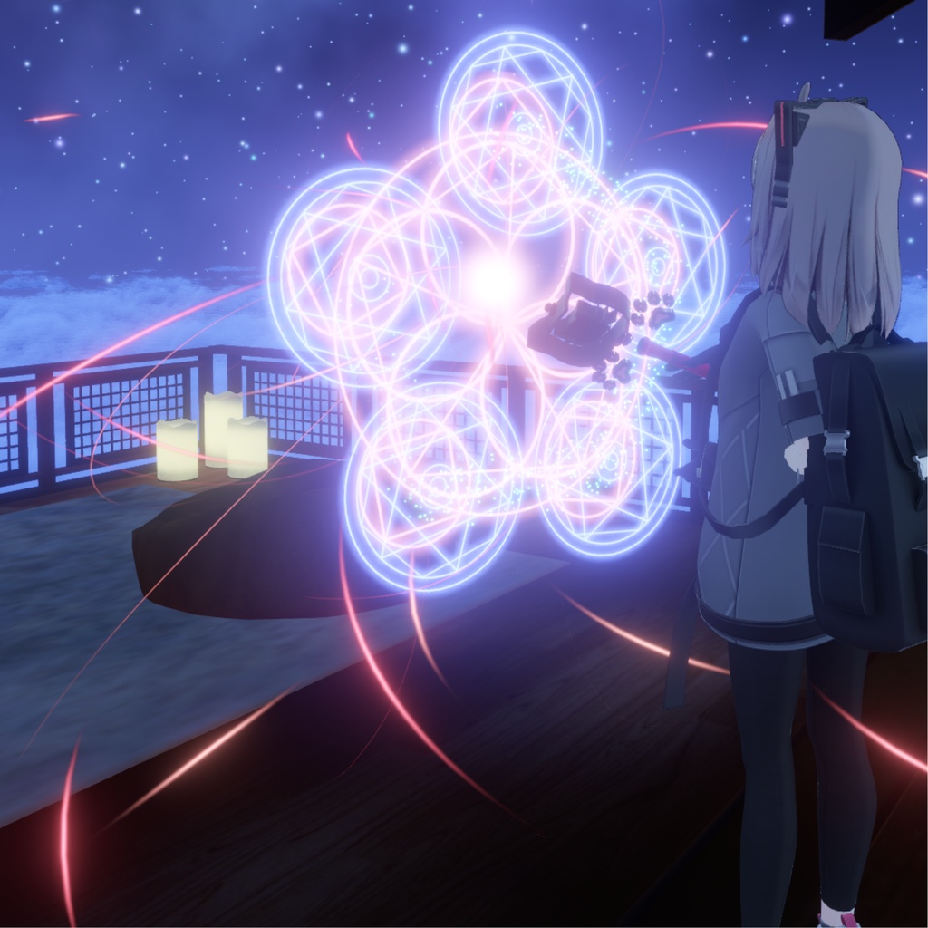 ネコ魔法アクセサリー【VRChat想定/MA対応】