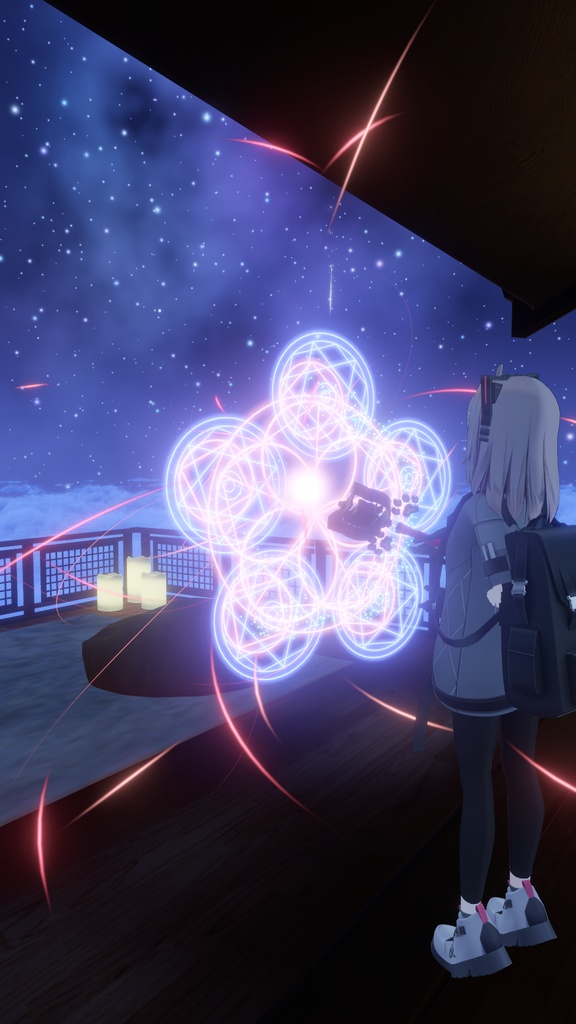 ネコ魔法アクセサリー【VRChat想定/MA対応】