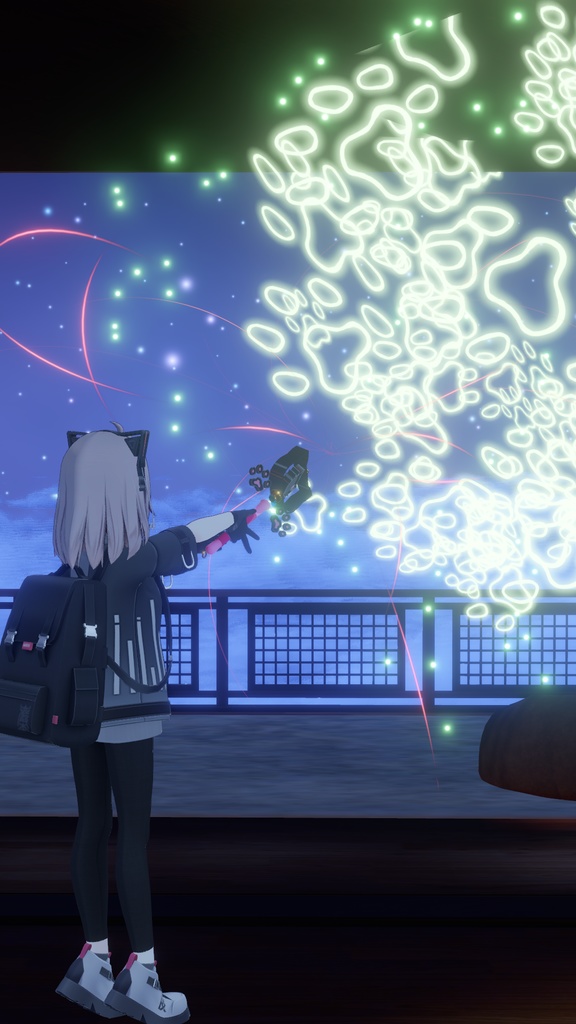 ネコ魔法アクセサリー【VRChat想定/MA対応】