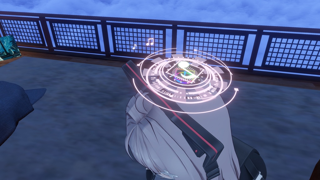 【VRChat想定】Cyber-Tech Halo & Headset