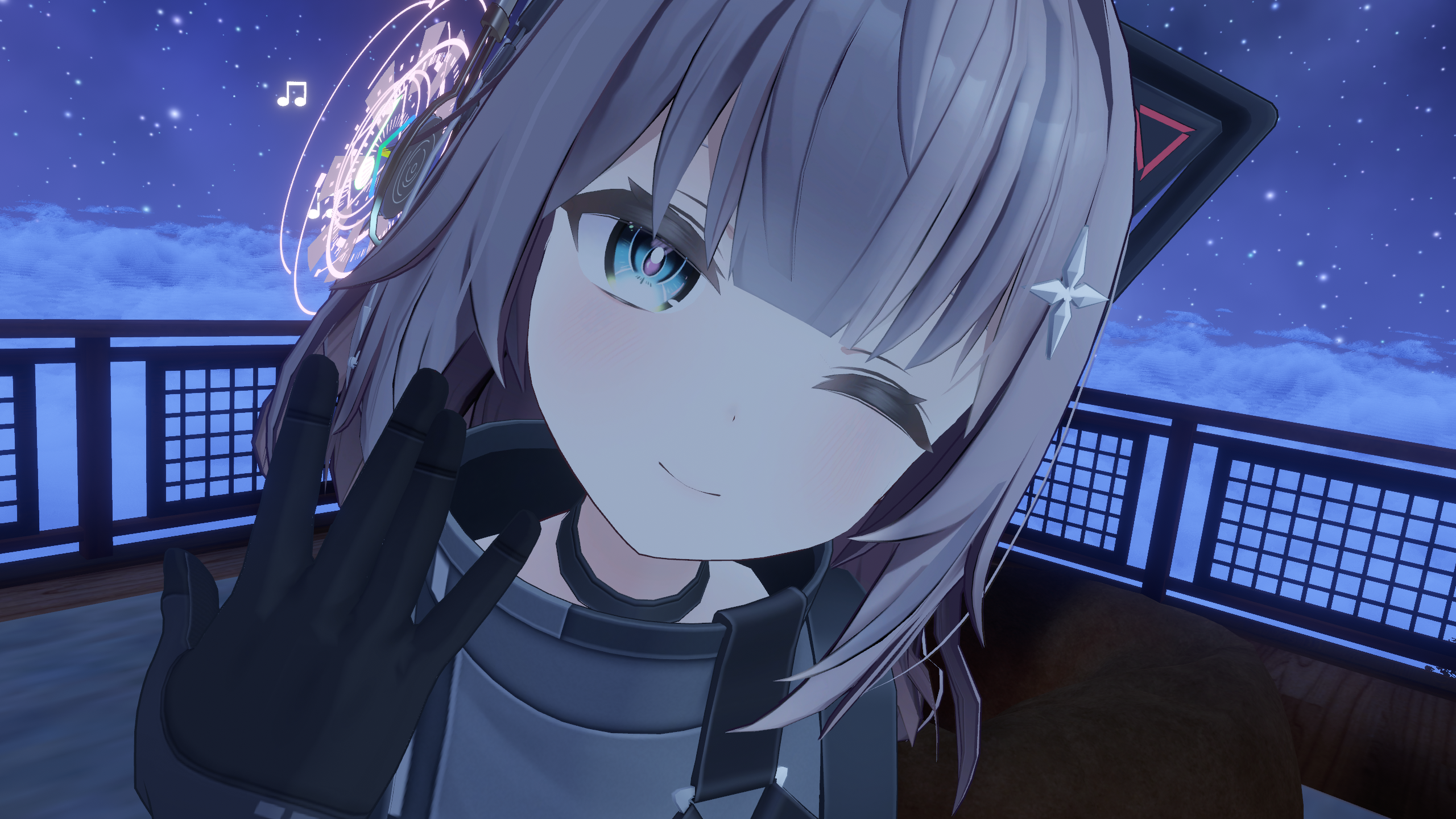 Vrchat Tech Ranger 【VRChat想定】Cyber-Tech Halo & Headset - ととしょっぷ - BOOTH
