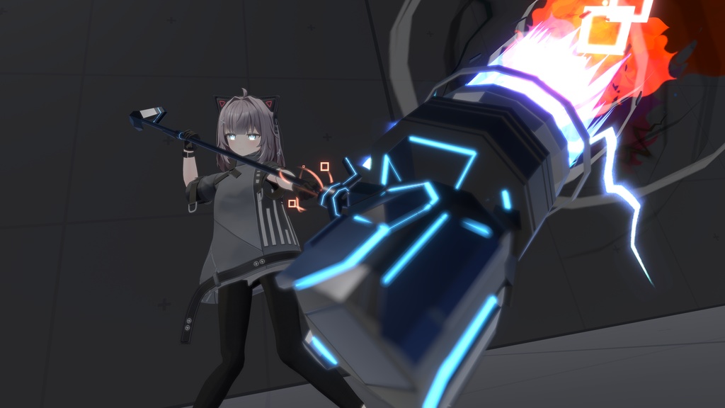 Cyber Jet-Hammer【VRChat想定/MA対応】