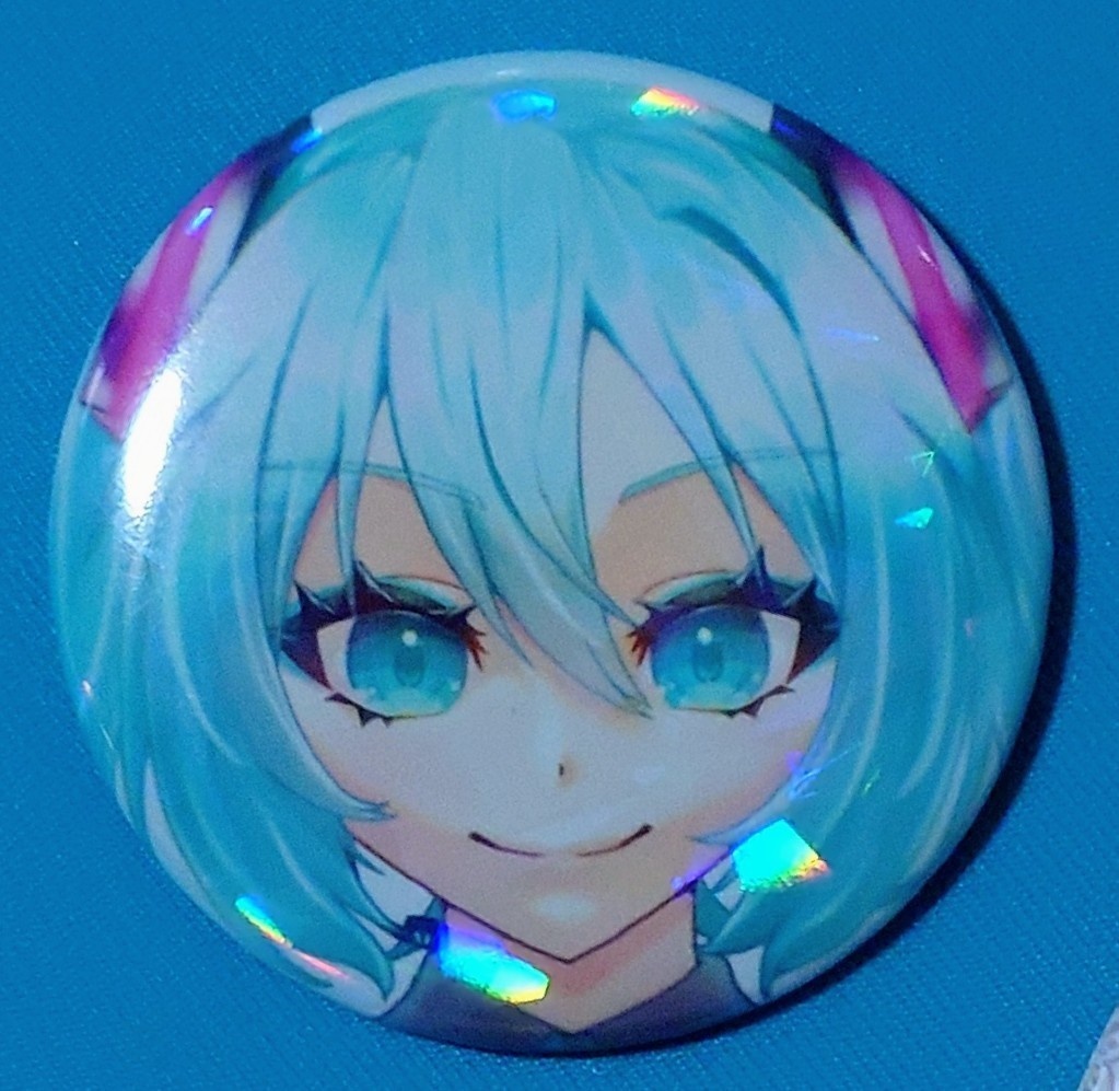 初音ミクホログラム缶バッジ