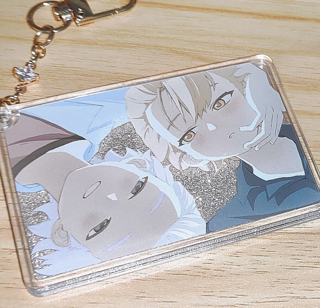 スタゼノ オイルグリッターキーホルダー