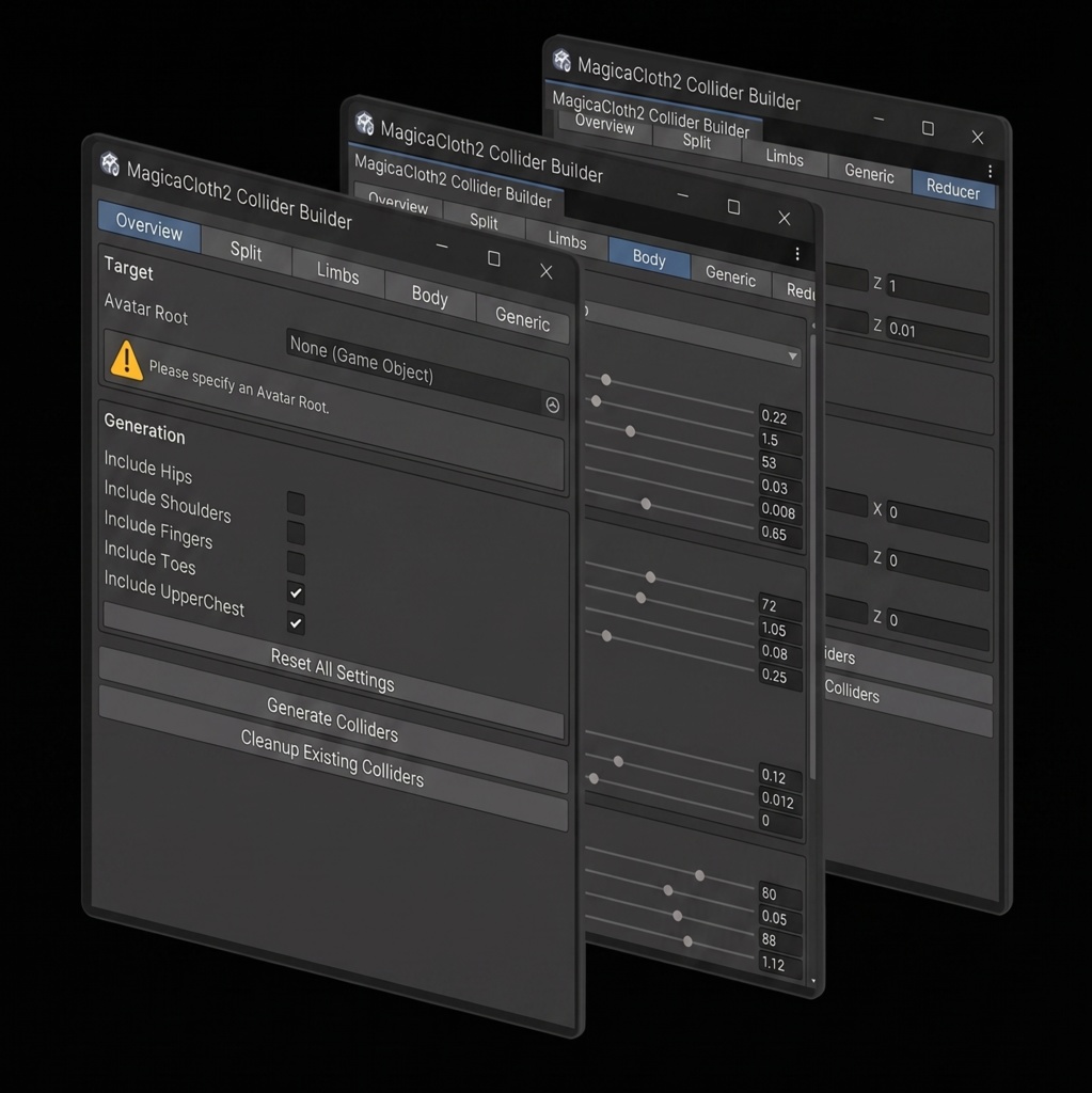 MagicaCloth Collider Builder