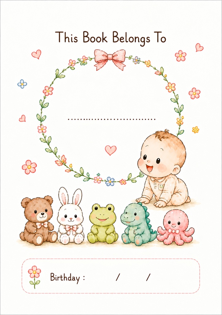 Baby's Growth & Memory Diary|赤ちゃんの1年間を残す育児記録