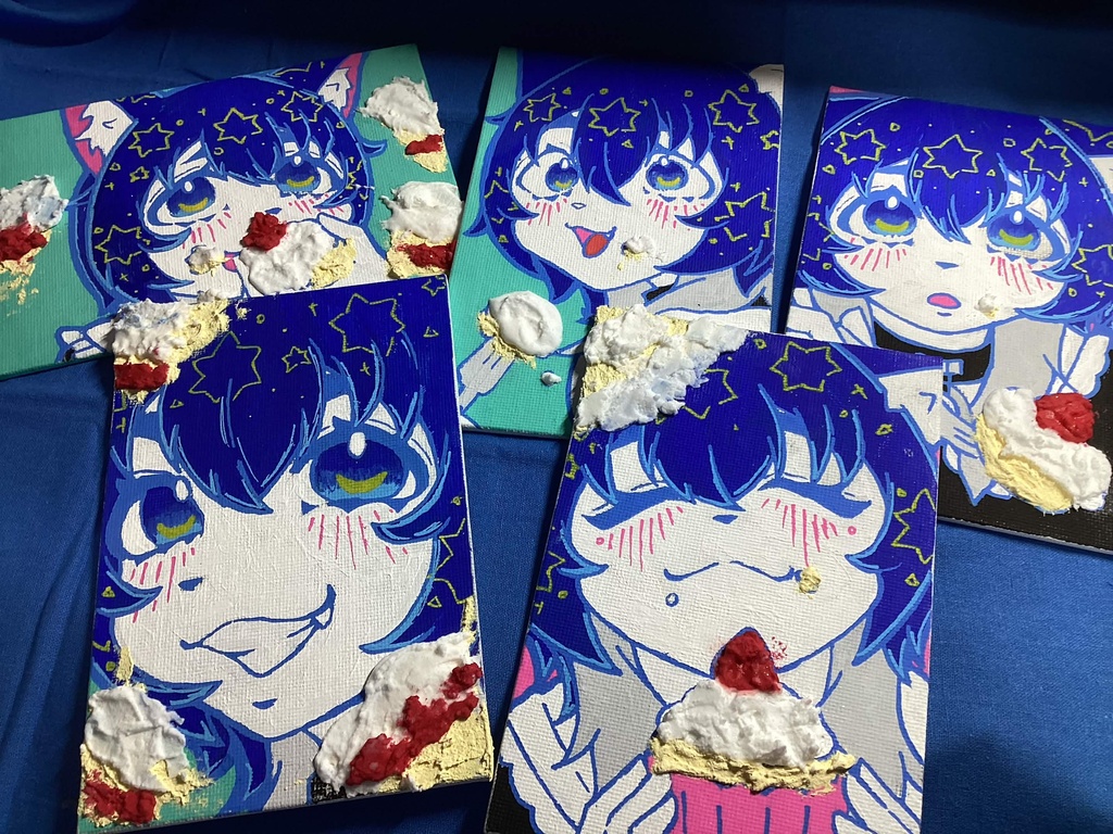 【数量限定】静山あおい直筆 バースデー 重曹アート