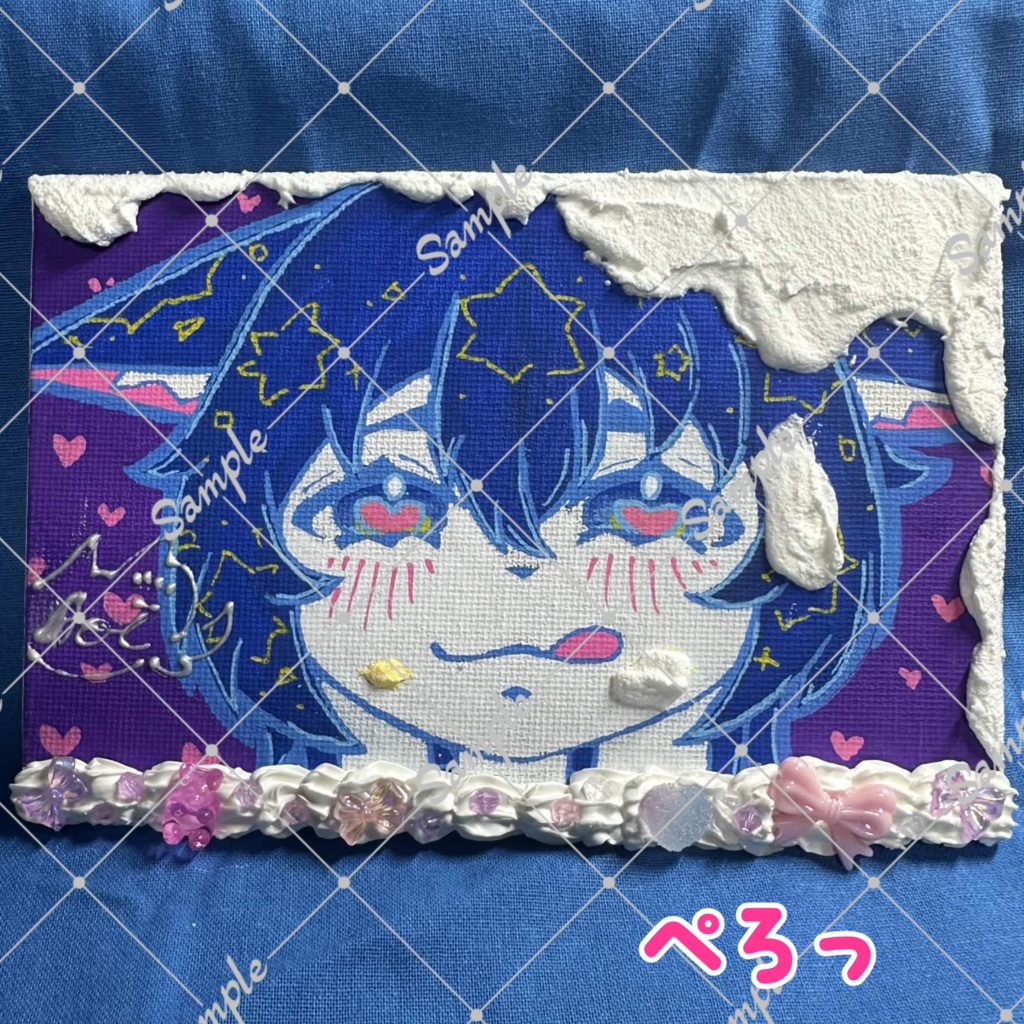 【数量限定】静山あおい直筆 バースデー 重曹アート