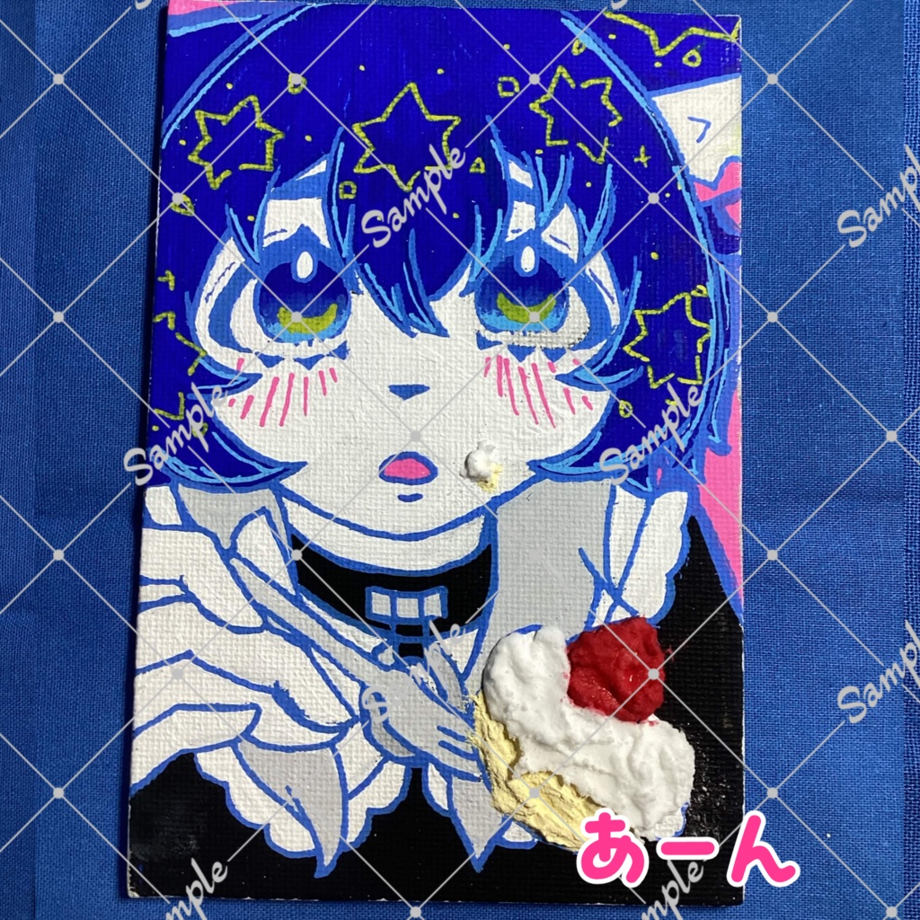 【数量限定】静山あおい直筆 バースデー 重曹アート