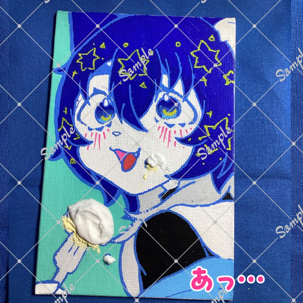 【数量限定】静山あおい直筆 バースデー 重曹アート