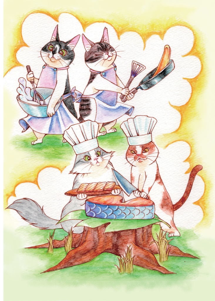 絵本『リトルにゃんずのたんじょうび』