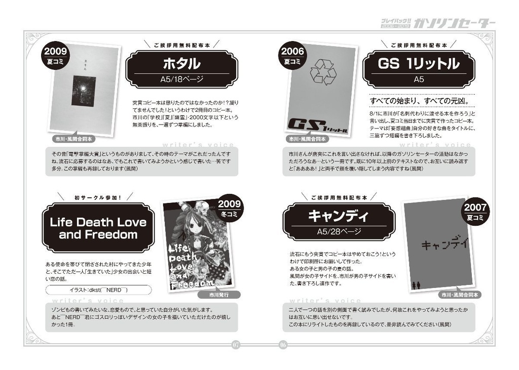 プレイバック! ガソリンセーター2006~2019