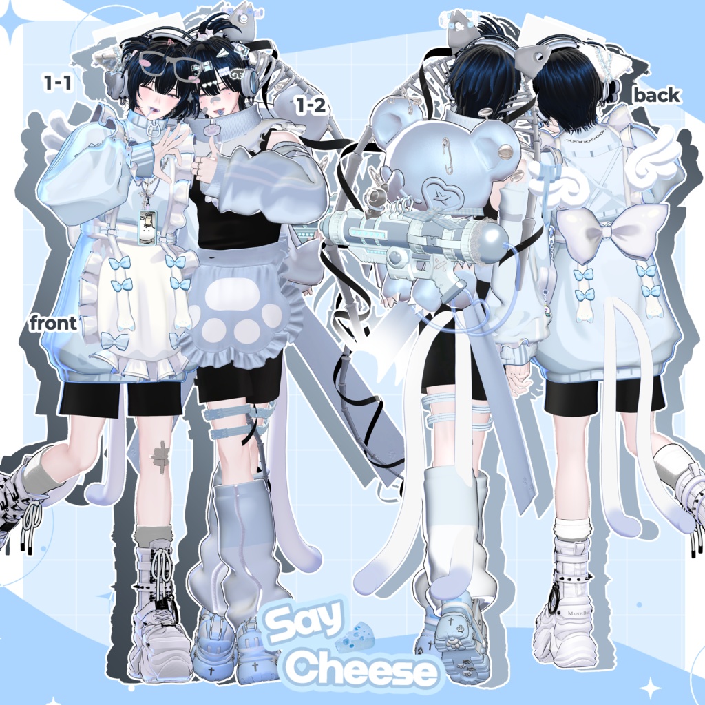 [無料/FREE] CHEESE PAIR POSE PACK 2