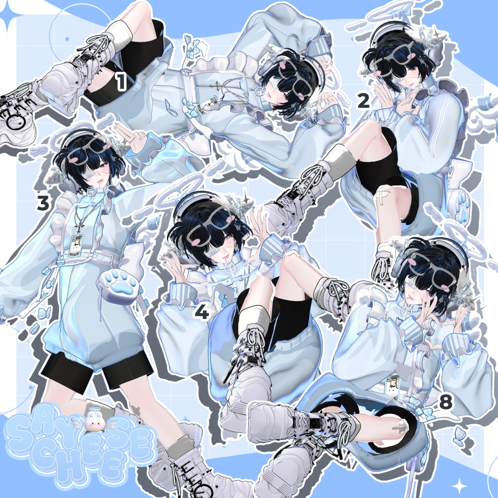 [無料版 あり] CHEESE POSE PACK 3 (20種）