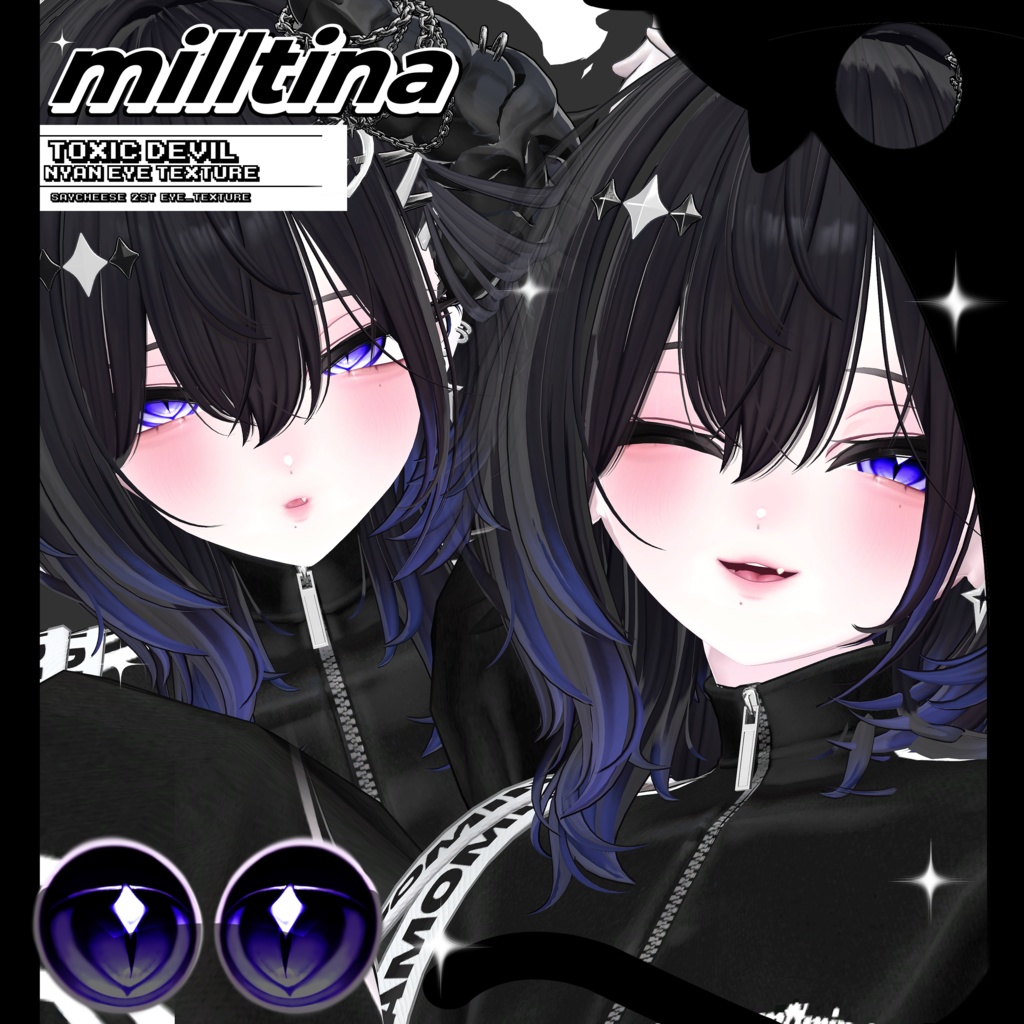 ✦【11アバター対応】ToXic DeVil NyAn Eye Texture ✦