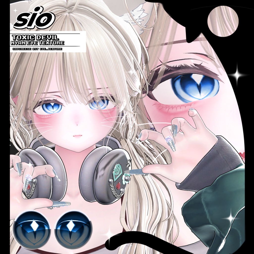 ✦【11アバター対応】ToXic DeVil NyAn Eye Texture ✦