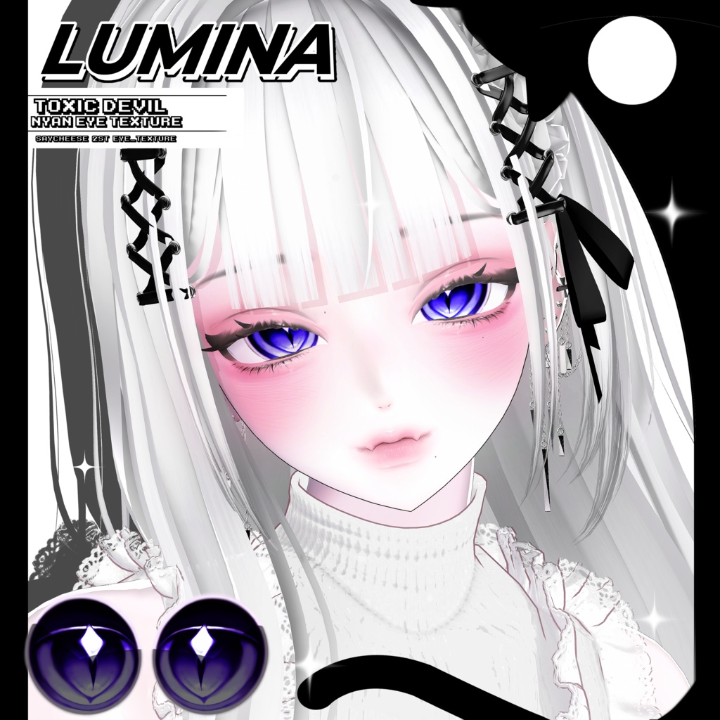 ✦【11アバター対応】ToXic DeVil NyAn Eye Texture ✦