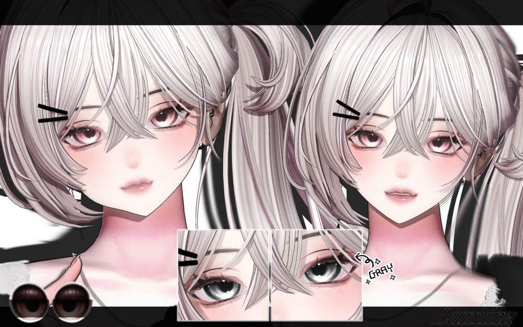 ✦【11アバター対応】Milky latte Eyes Texture ( 11 色 ) ✦