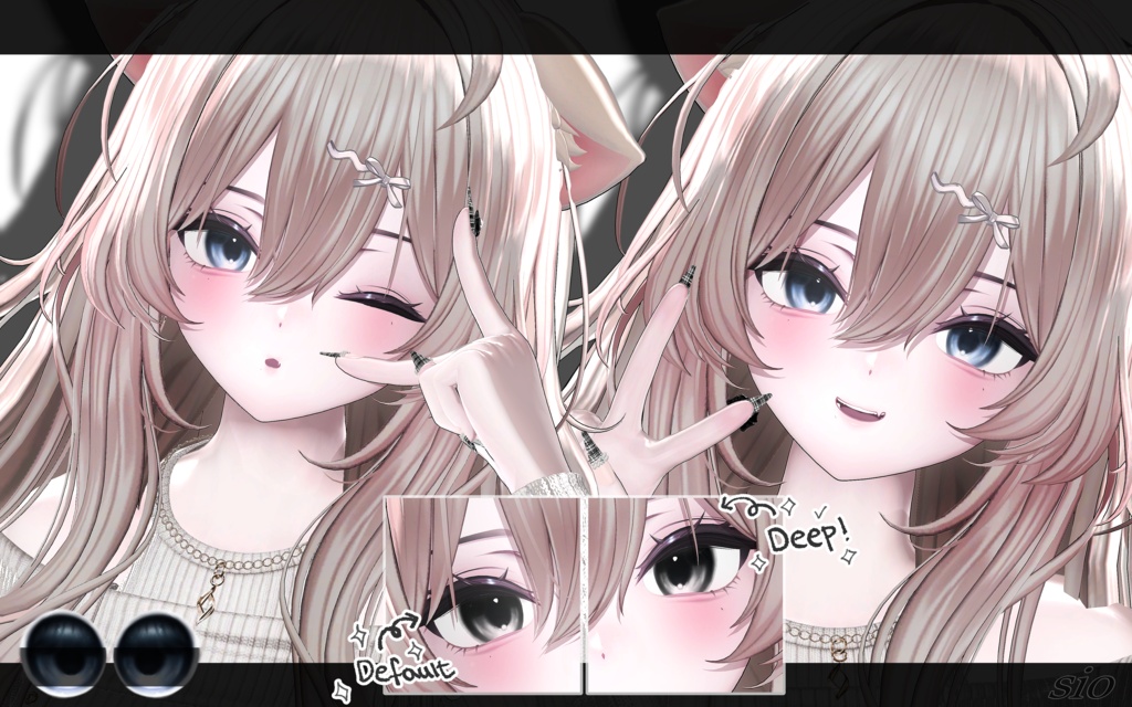 ✦【11アバター対応】Milky latte Eyes Texture ( 11 色 ) ✦