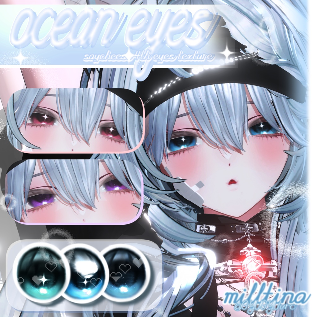 ✦【 9アバター対応 】 Ocean Party ! Eyes Texture ✦
