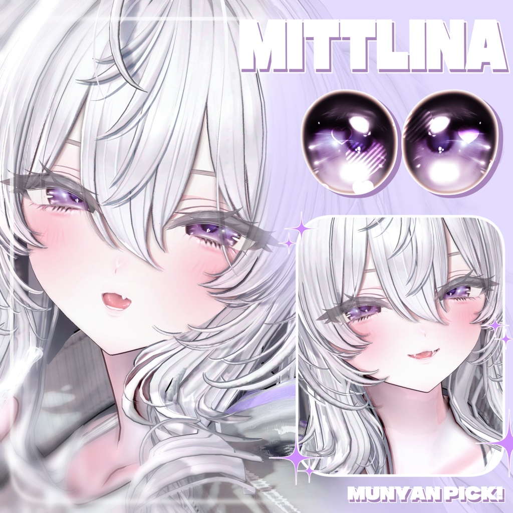 ✦【 10 アバター対応 】Crystal Glassy Drop Eyes Texture ✦