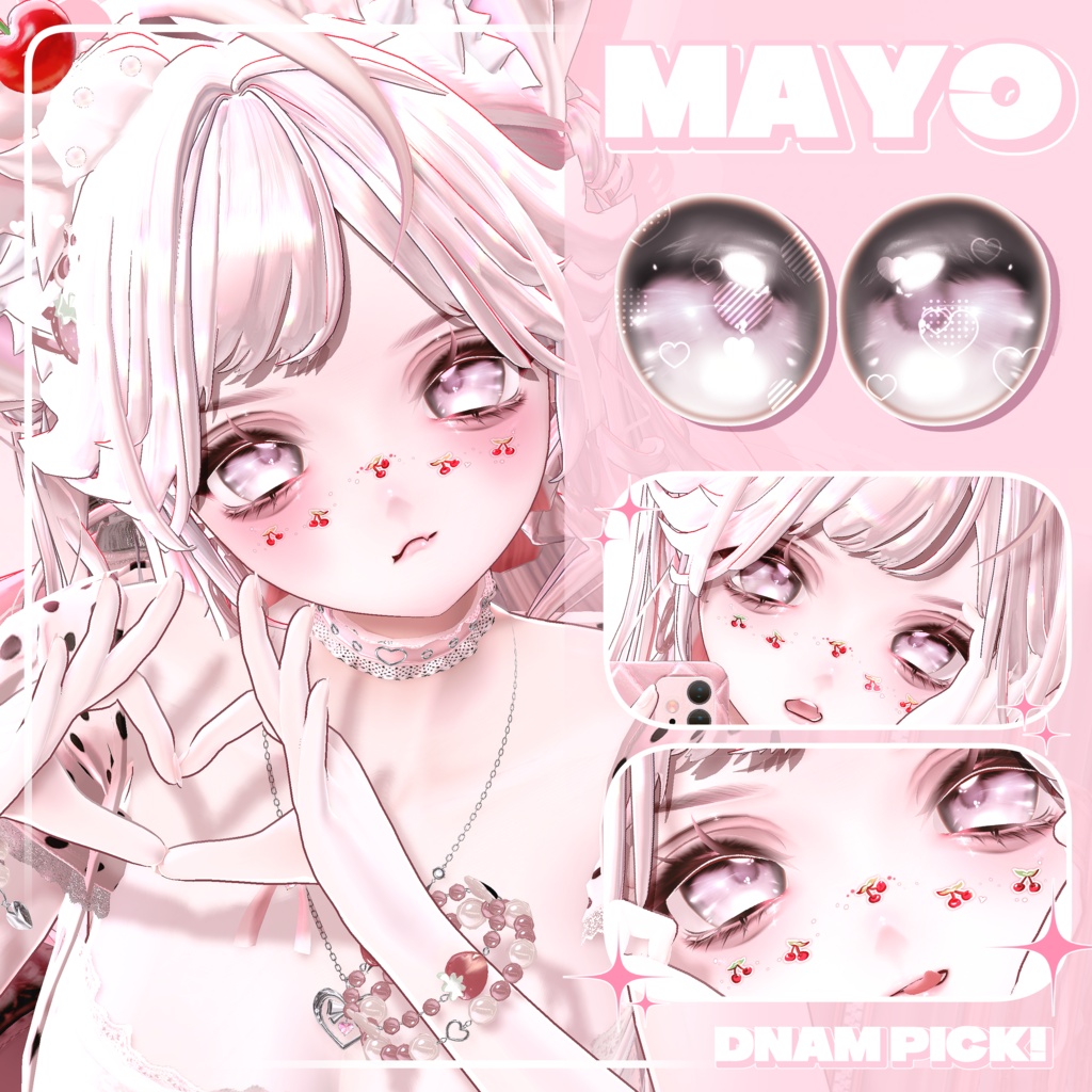 ✦【 10 アバター対応 】Crystal Glassy Drop Eyes Texture ✦