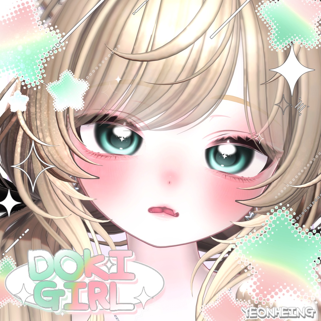 ✦ 【 21 アバター対応 】 DOKI GIRL ! Eyes texture ✦