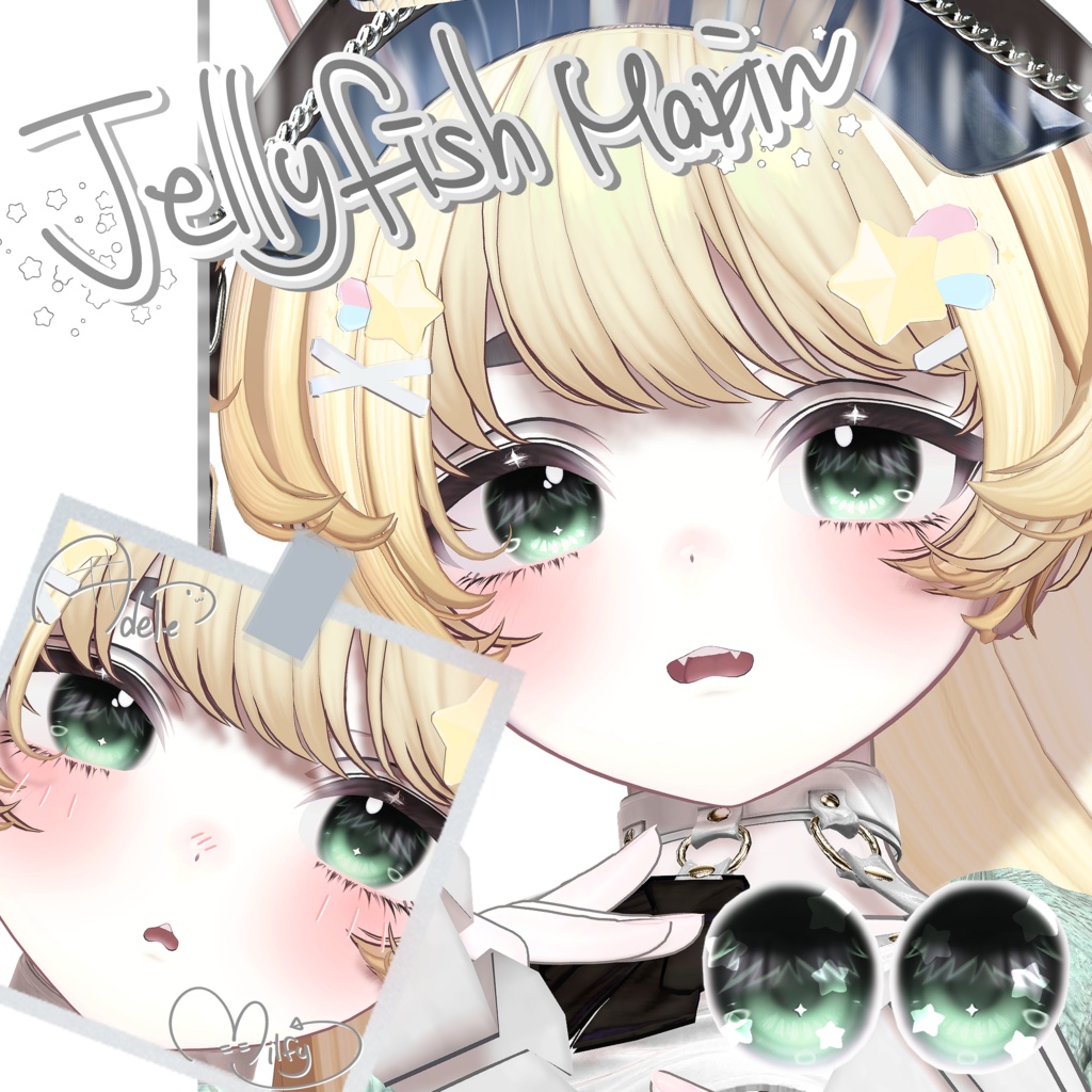 ✦【 16 アバター対応 】 Jellyfish marin Eyes texture ✦