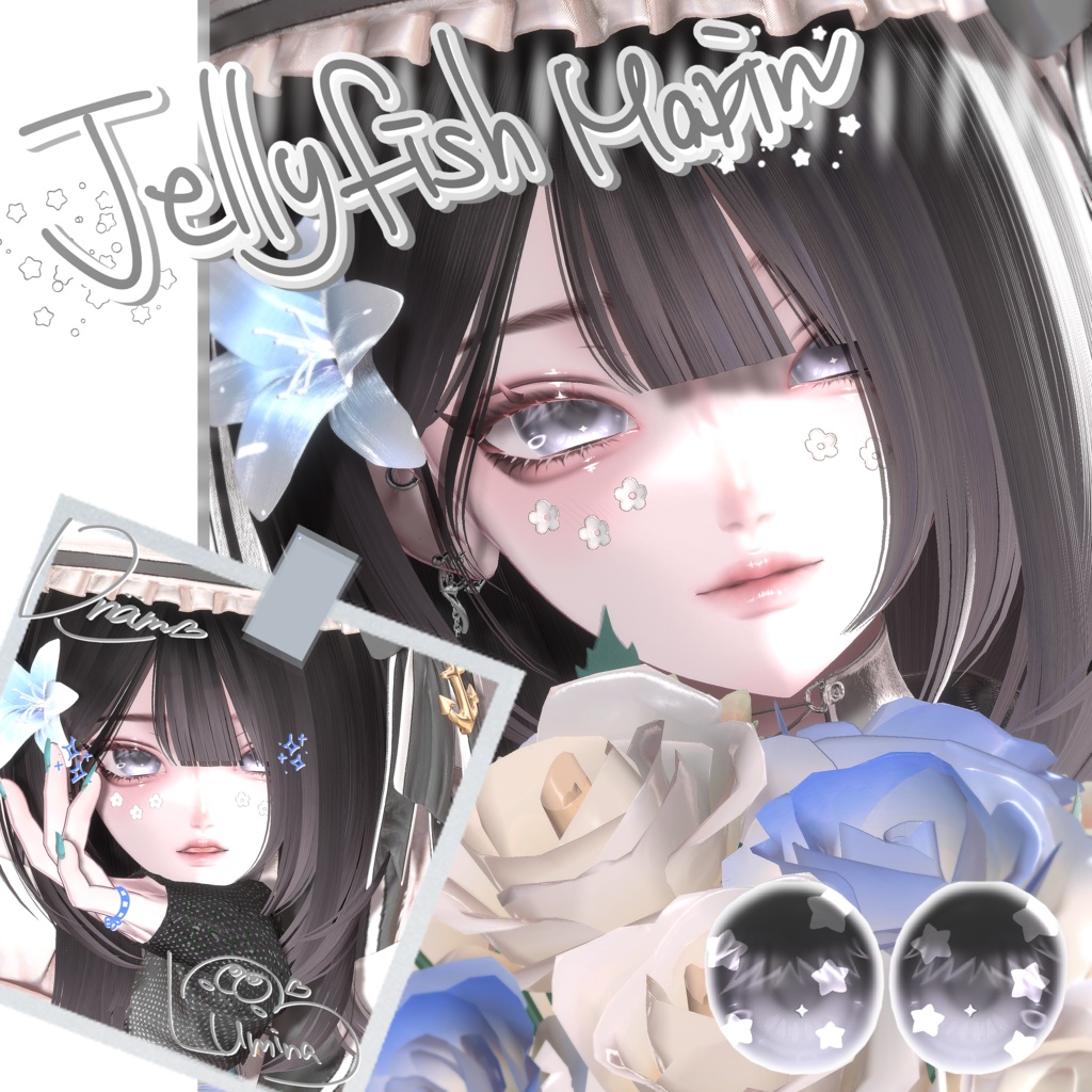 ✦【 16 アバター対応 】 Jellyfish marin Eyes texture ✦