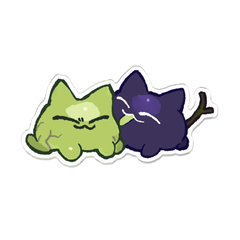 ぶどうのようせいアクリルバッジ