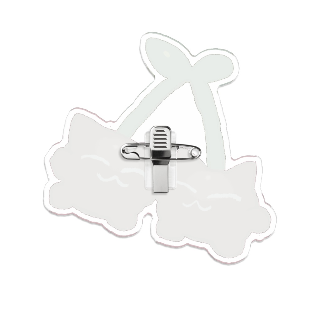 さくらんぼのようせいアクリルバッジ