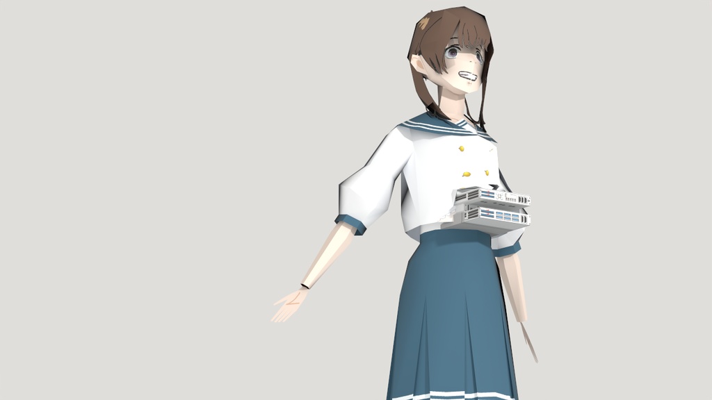 シオンのペーパークラフト