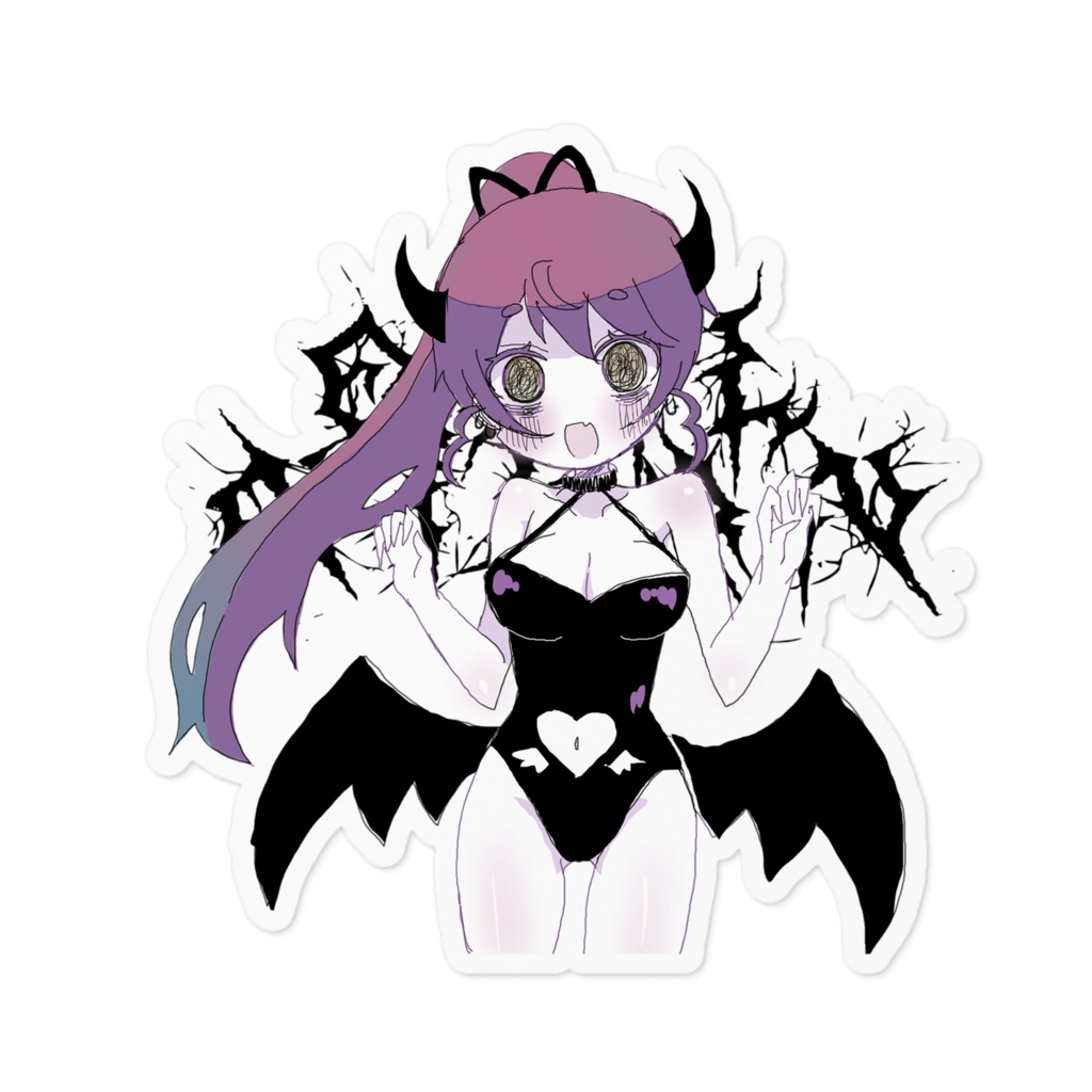 デビルみかんステッカー