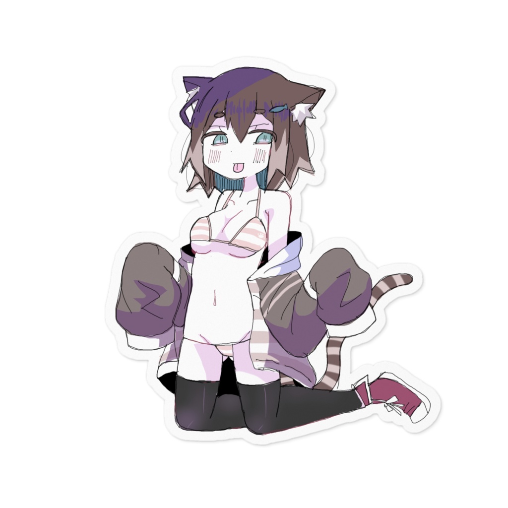 野良猫ステッカー