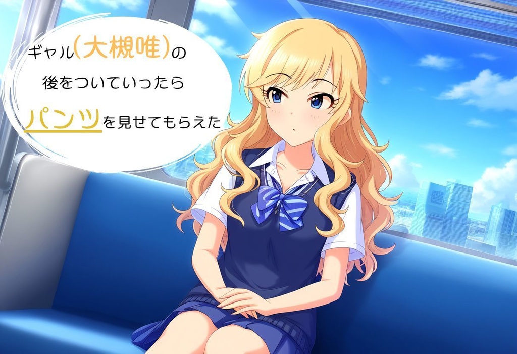 ギャル (大槻◯)の後をついていったらパンツを見せてもらえた