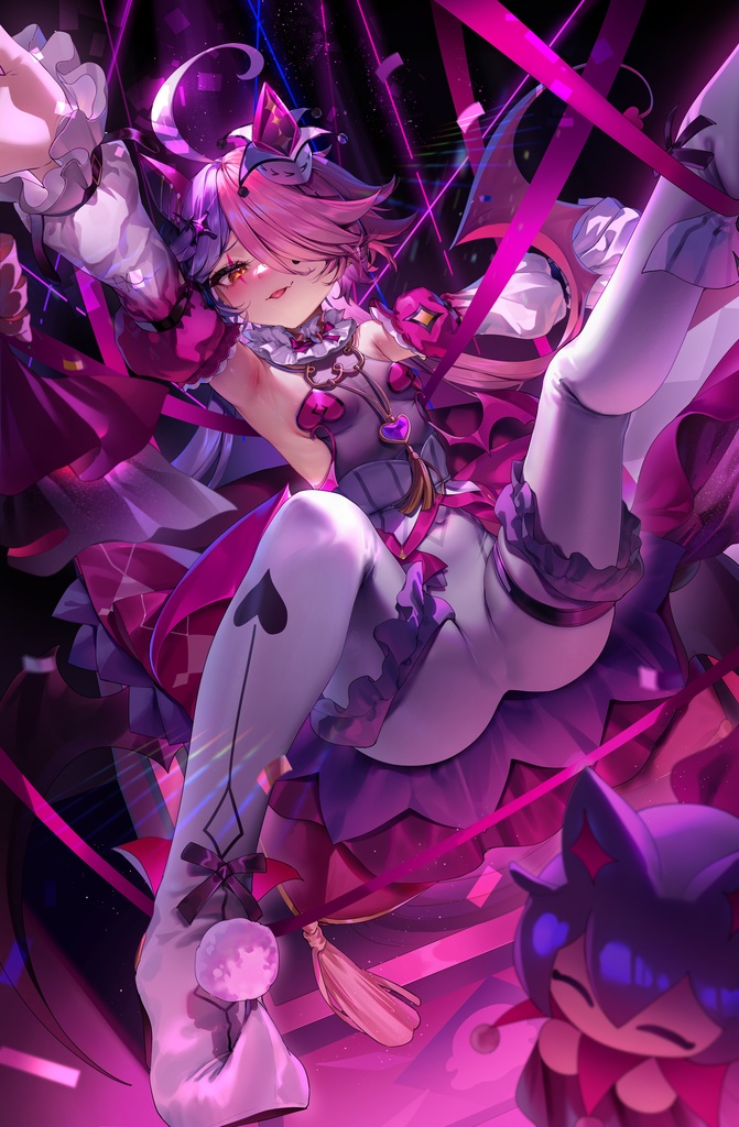 [崩壊学園]シン・マール 悪魔ピエロlive2dスマホ壁紙
