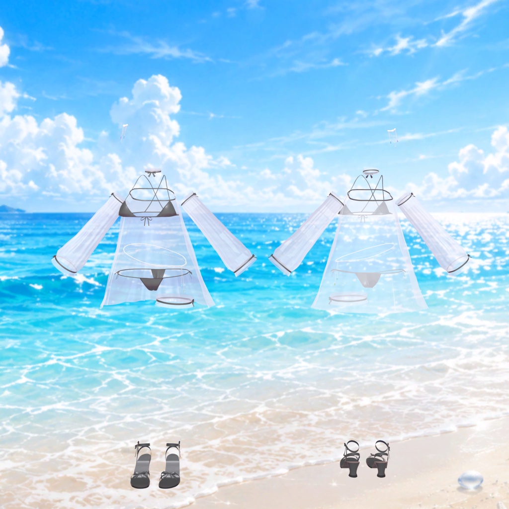 ✨セール中✨【VRChat向け】🏖️~Summer Veil~☀️【14アバター対応】
