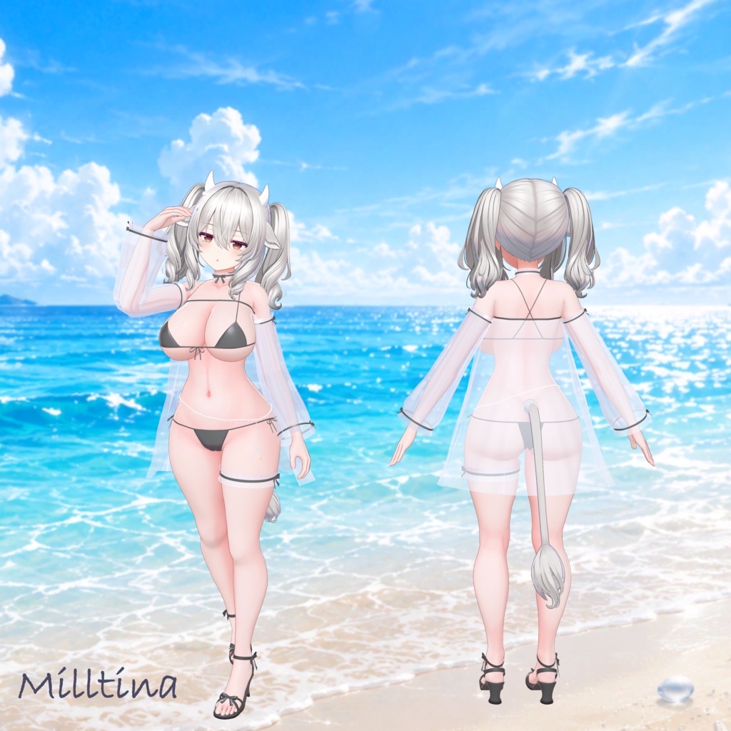 ✨セール中✨【VRChat向け】🏖️~Summer Veil~☀️【14アバター対応】