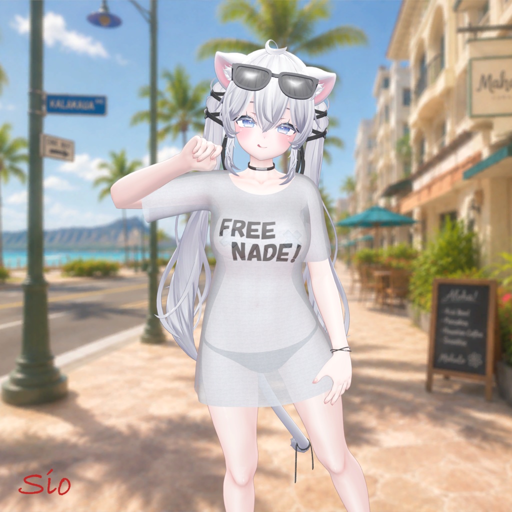 【VRChat向け3Dモデル】💕~FREE NADE !~👋【14アバター対応フルセット】