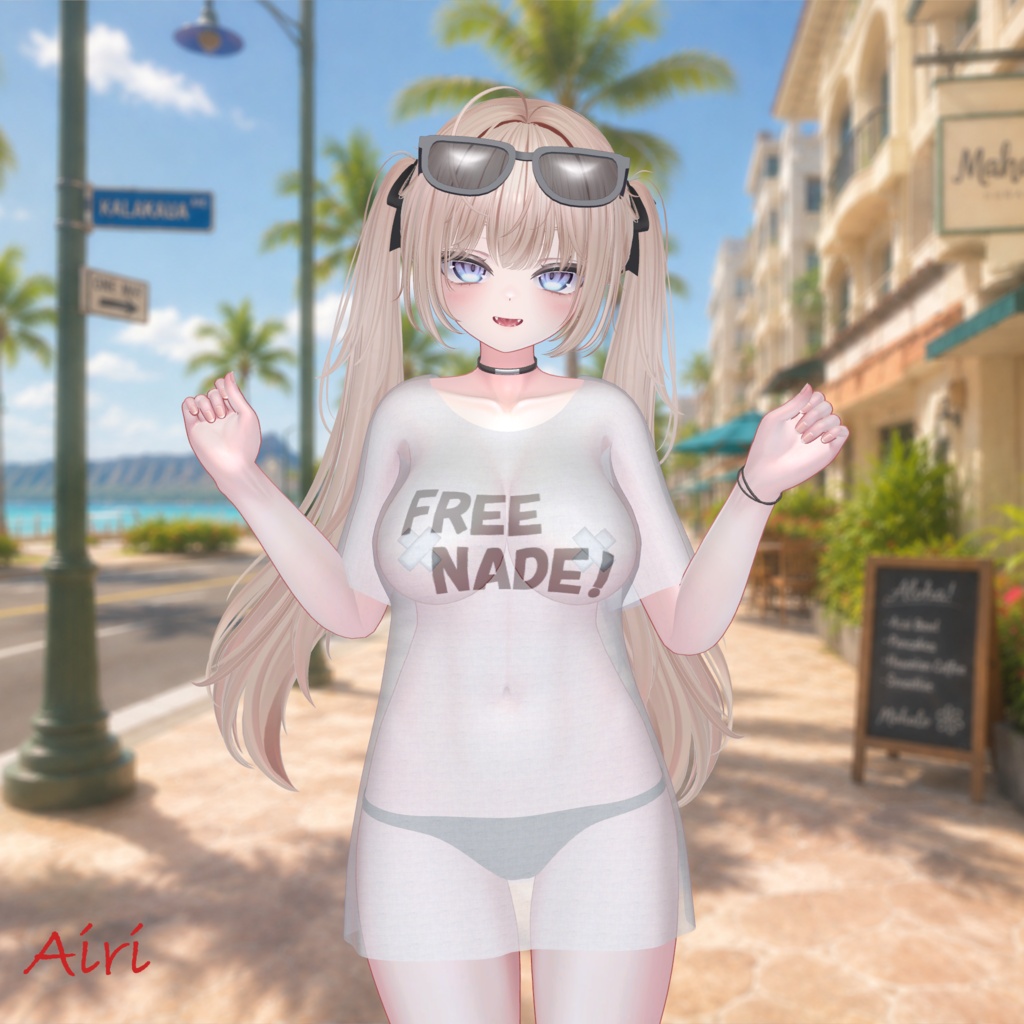【VRChat向け3Dモデル】💕~FREE NADE !~👋【14アバター対応フルセット】